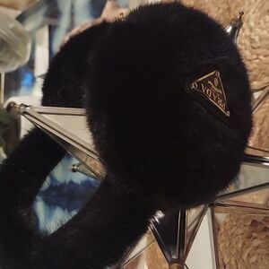 Luxurious Black Faux Fur Earmuffs